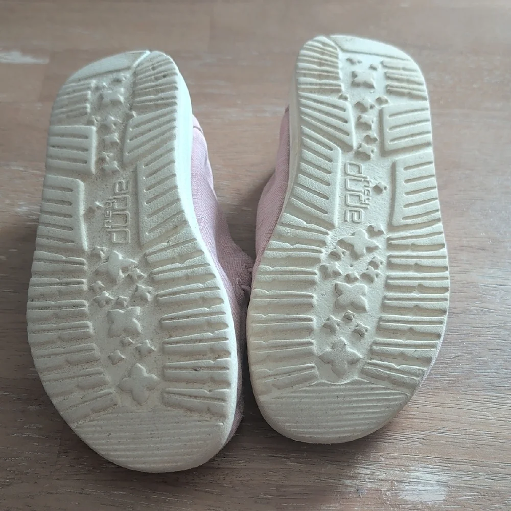 Hey Dude Pink Kids Moccasins